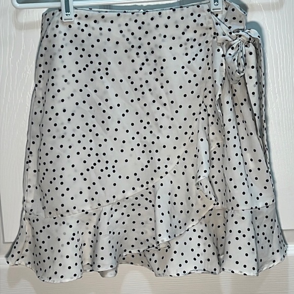 Princess Polly Black and White Polka Dot Skirt - Picture 1 of 10